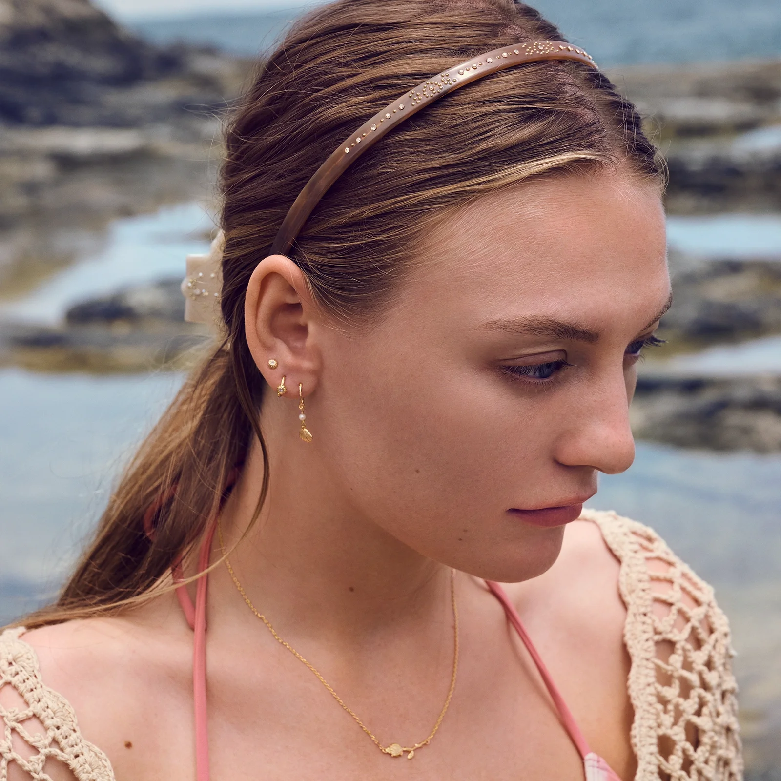 Aziza pannebånd Mocha - Image 2