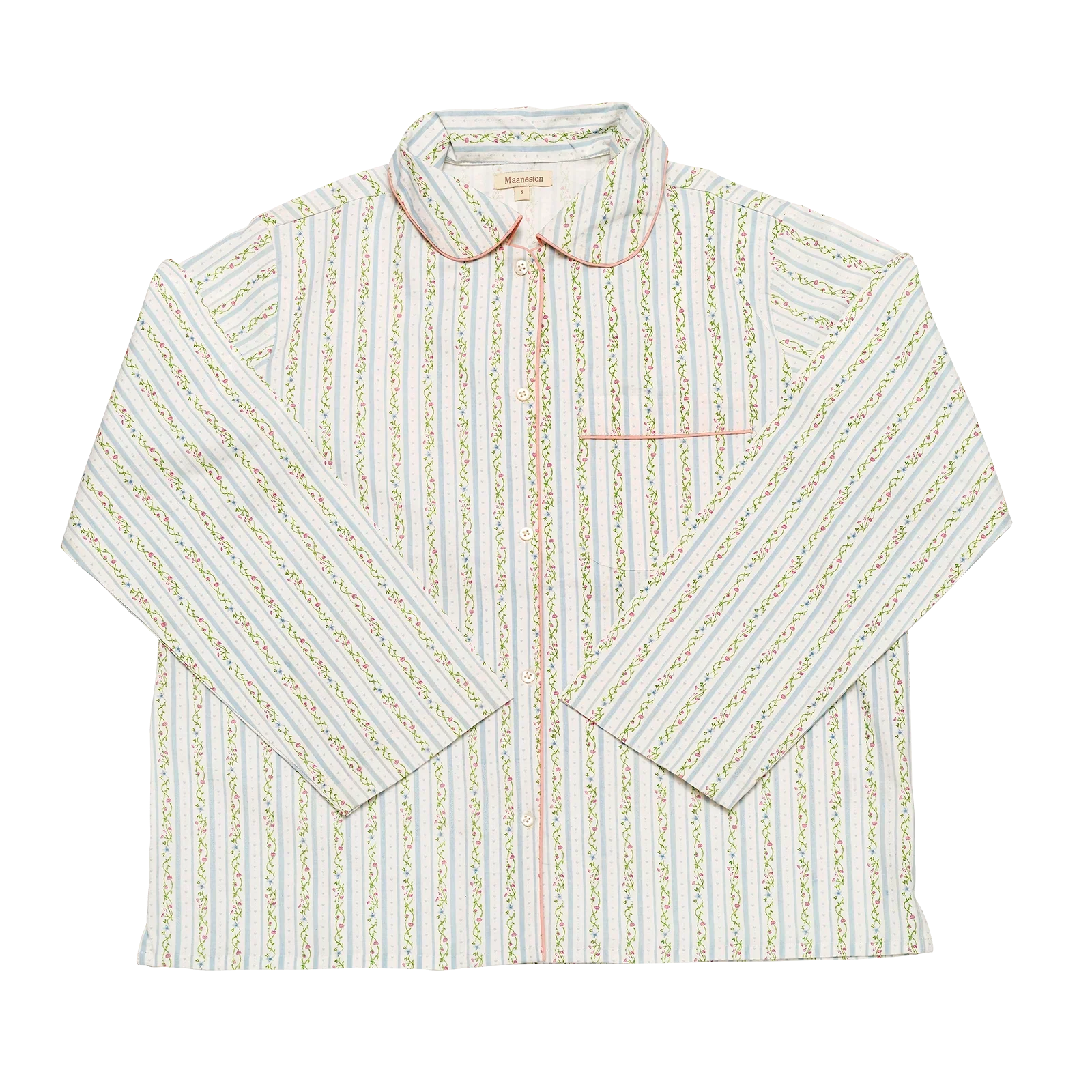 Moe Skjorte Summer Stripe Blue