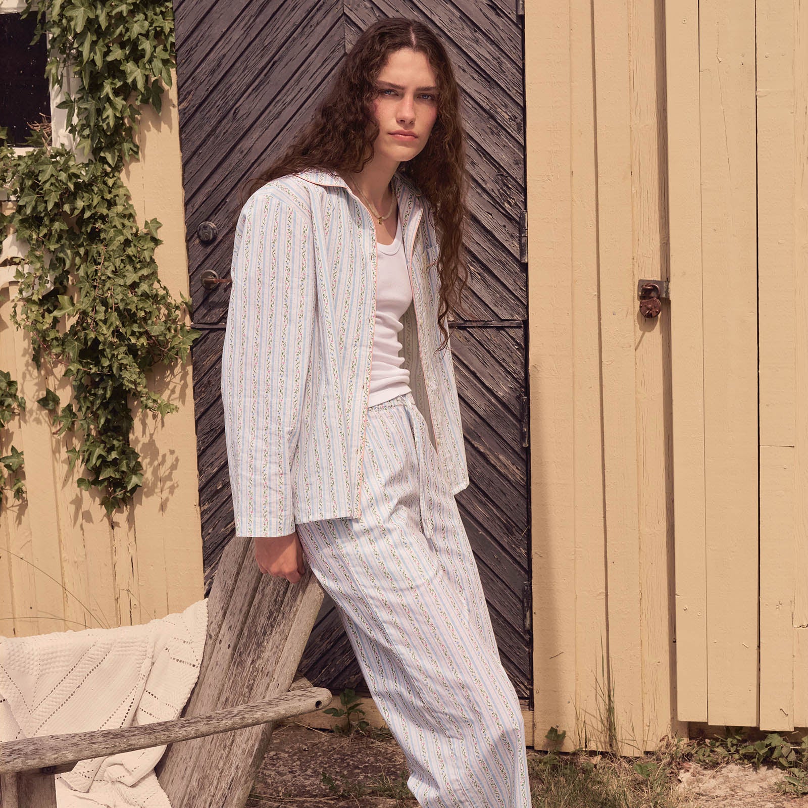 Moe Skjorte Summer Stripe Blue - Image 2