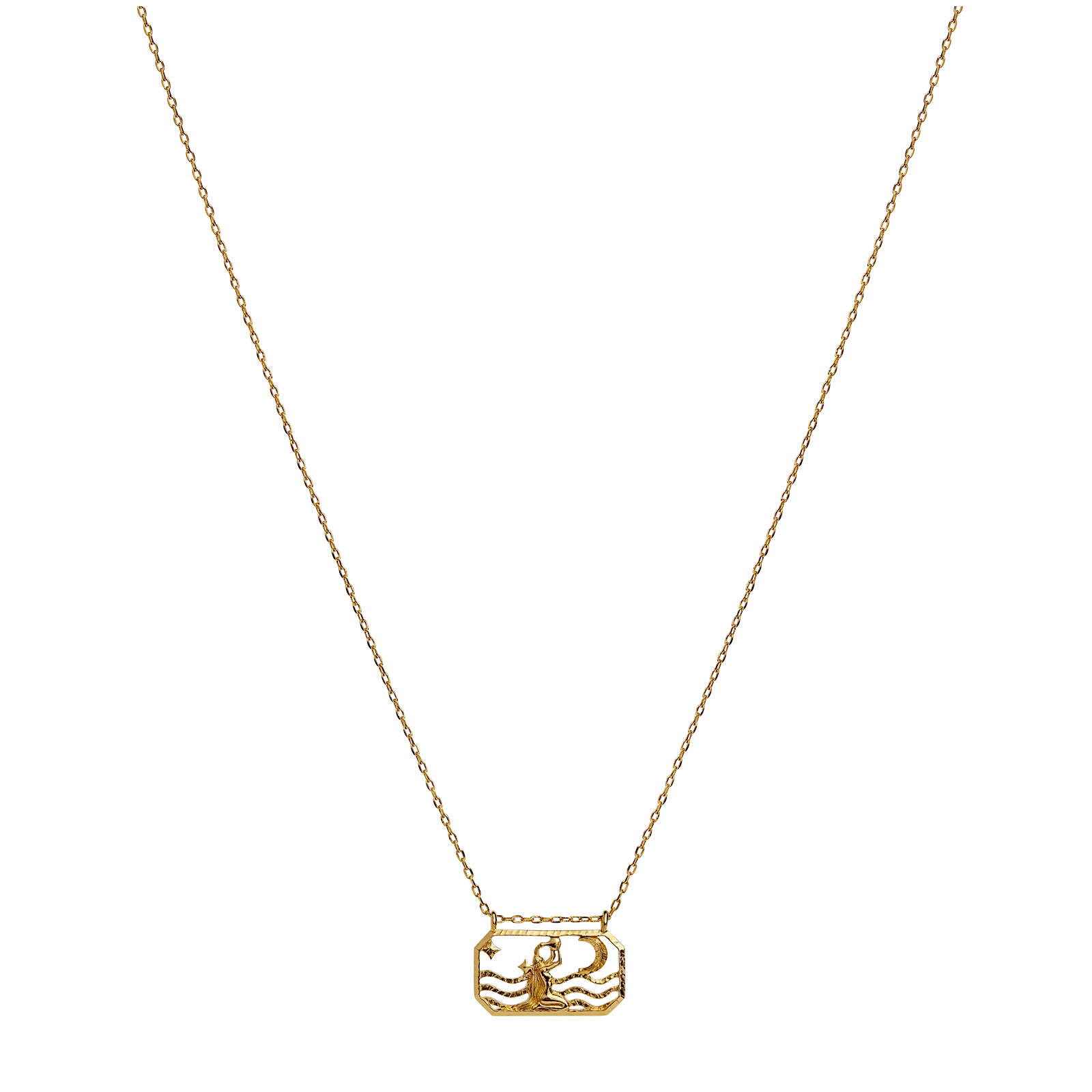 Zodiac Aquarius Necklace 20. Jan - 18. Feb - Image 3